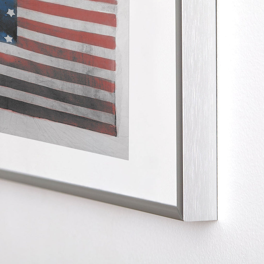 DENY Designs Flag Attributed to Elizabeth Schuyler Hamilton Metal Framed Art Print