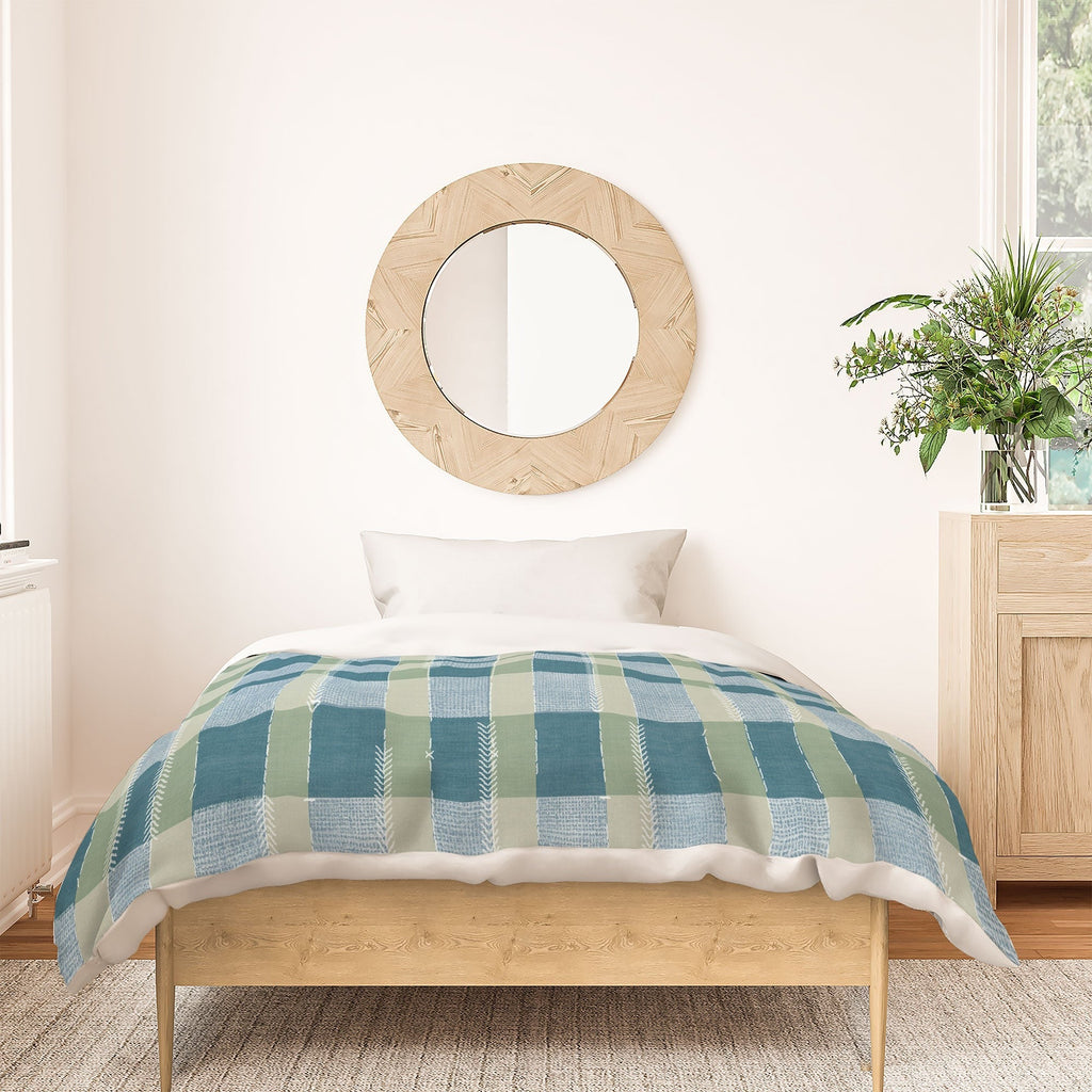 Marta Barragan Camarasa Country Style Checks Duvet Cover