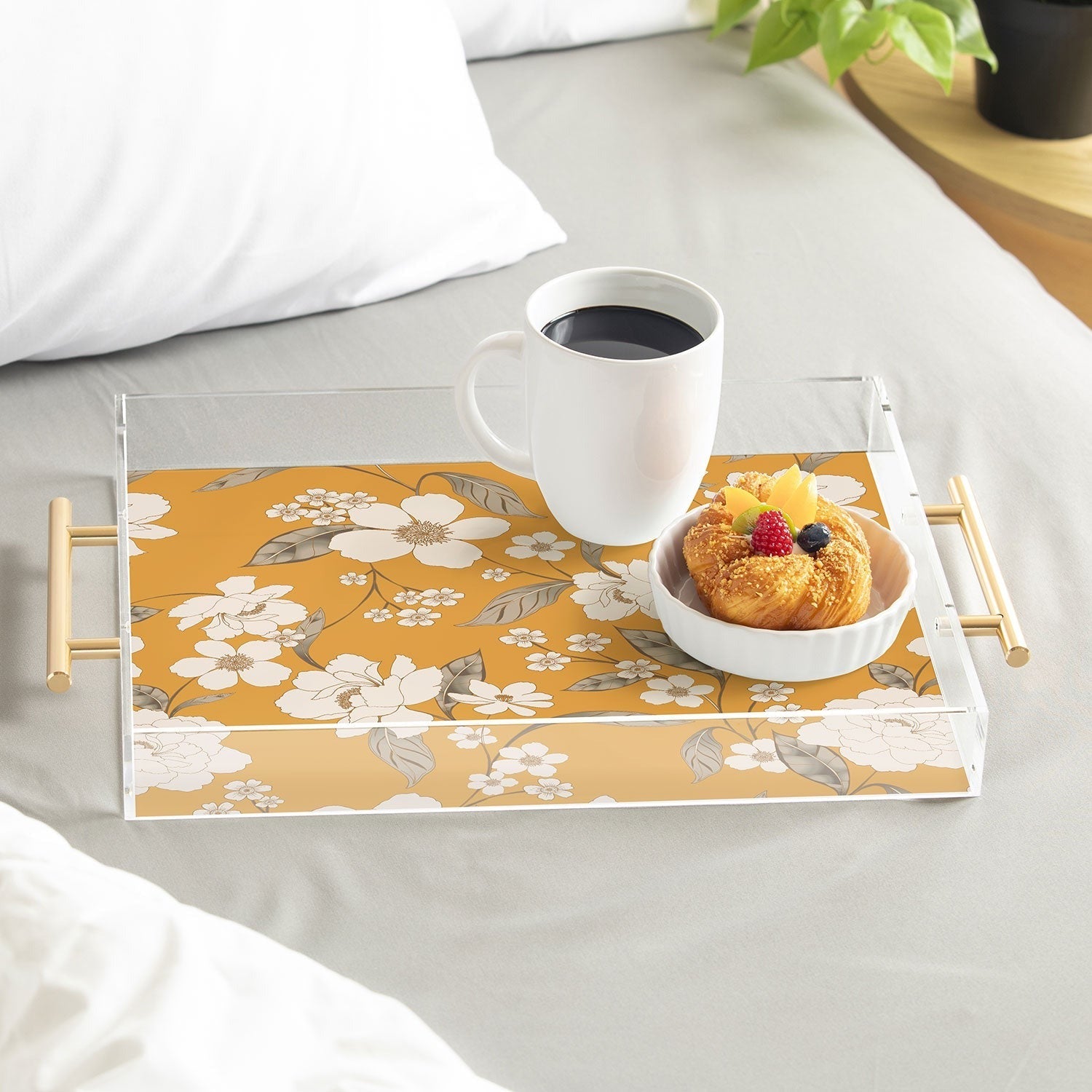 Gabriela Fuente Roberta Sunflower Acrylic Tray