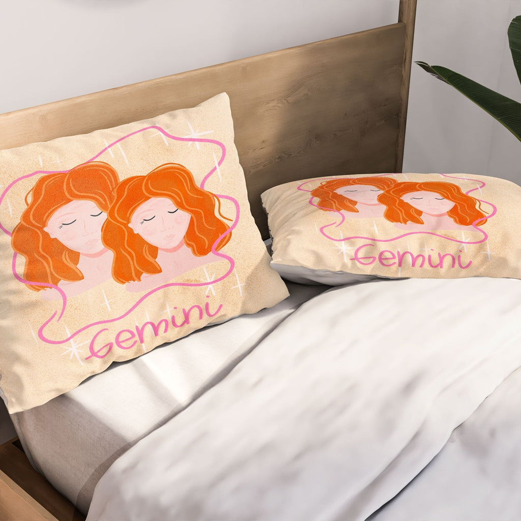 Little Om Zodiac Signs Gemini Pillow Shams