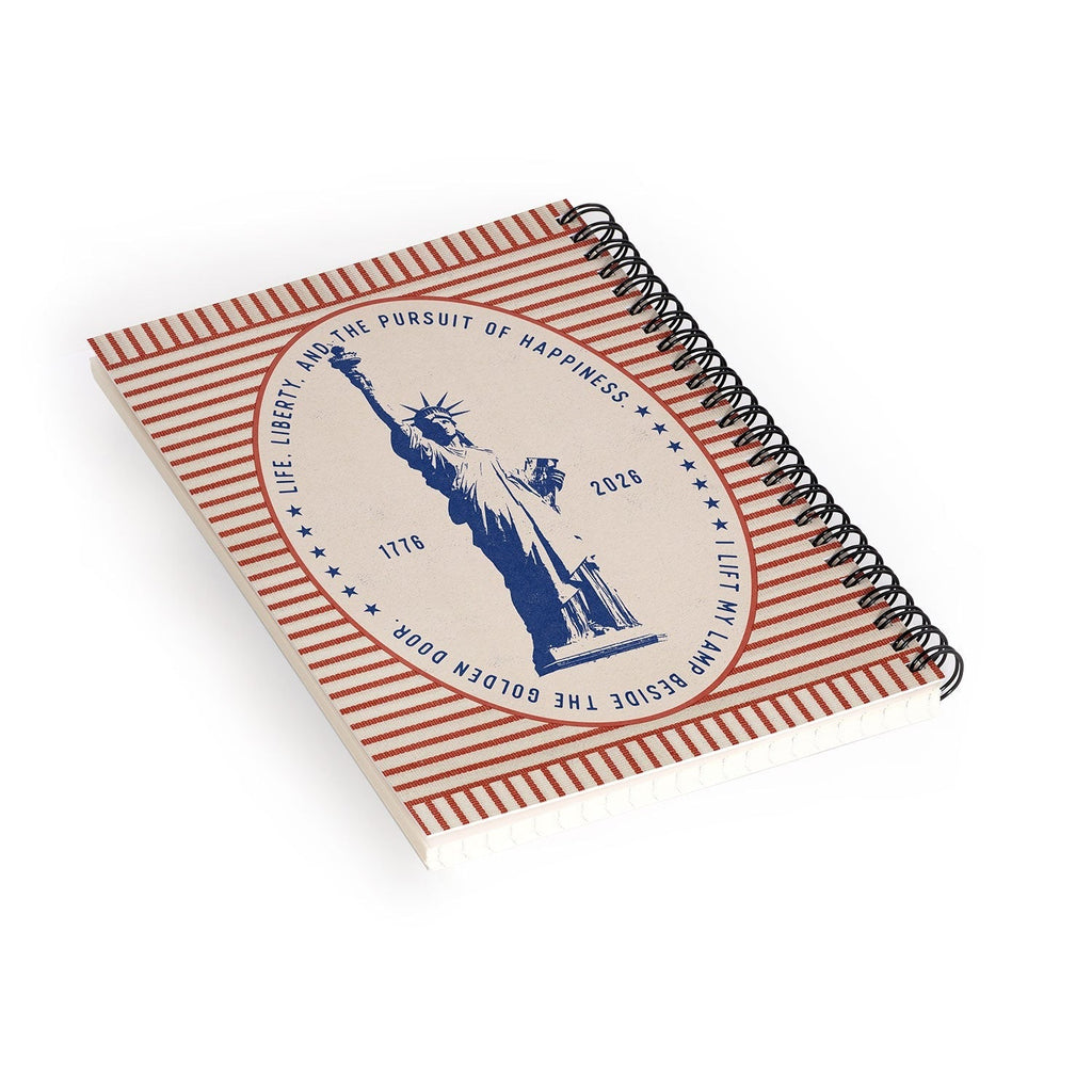 DENY Designs Life Liberty Spiral Notebook