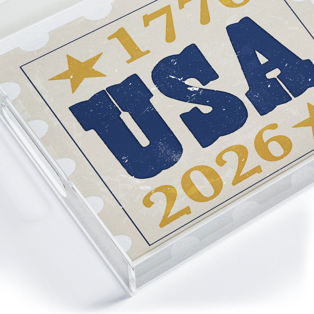 DENY Designs USA Stamp Acrylic Tray