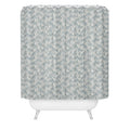CoastL Studio Palm Forest Coastal Blue Shower Curtain