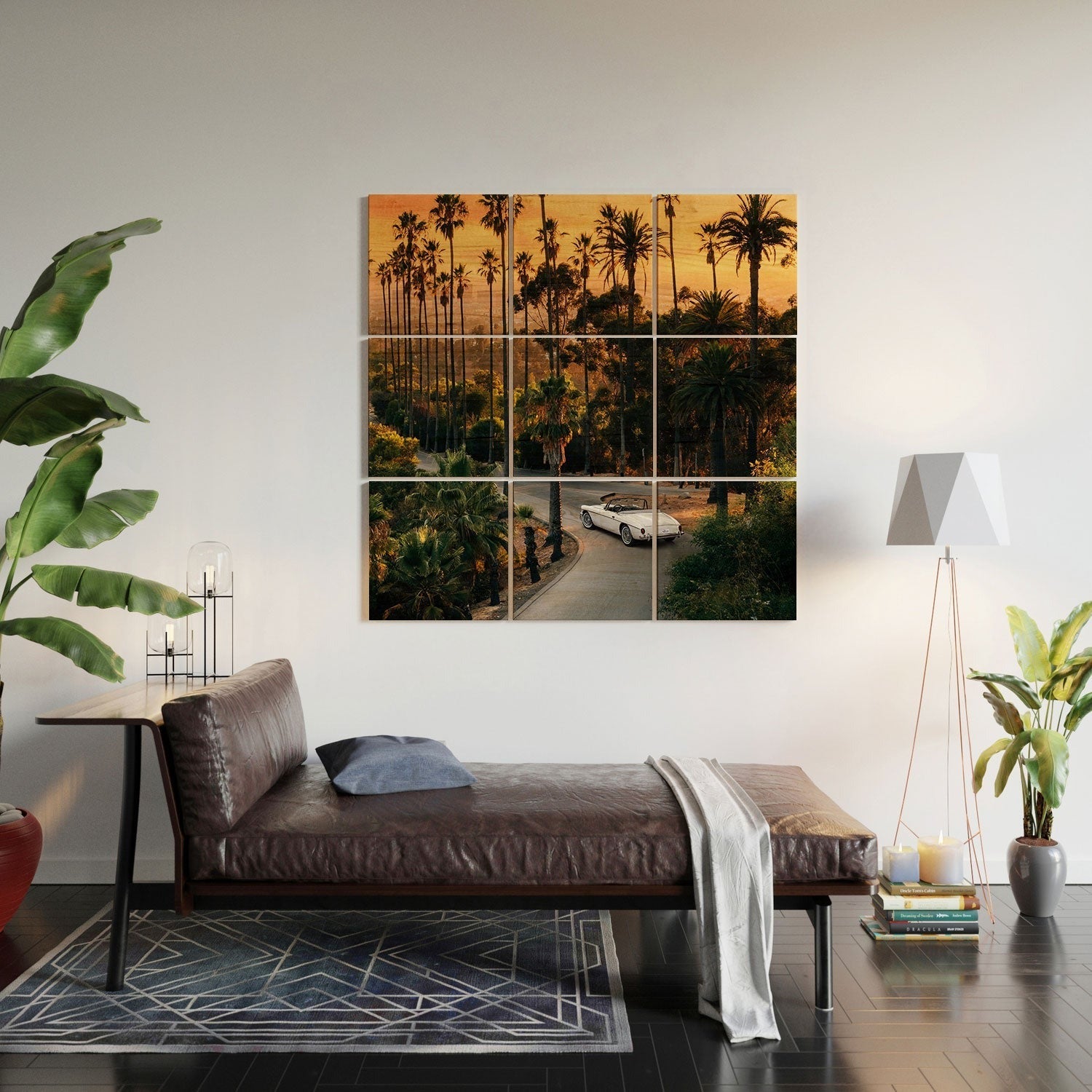 Gal Design Sunset Blvd Wood Wall Mural