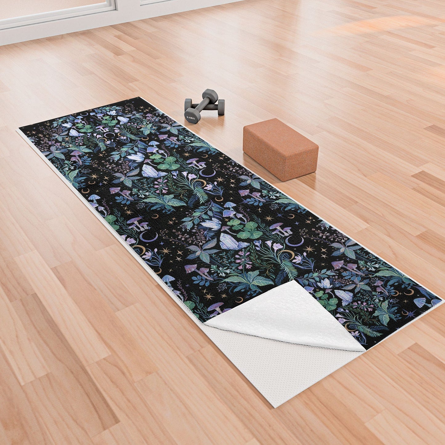 Clara McAllister Crystal Mushrooms Yoga Towel