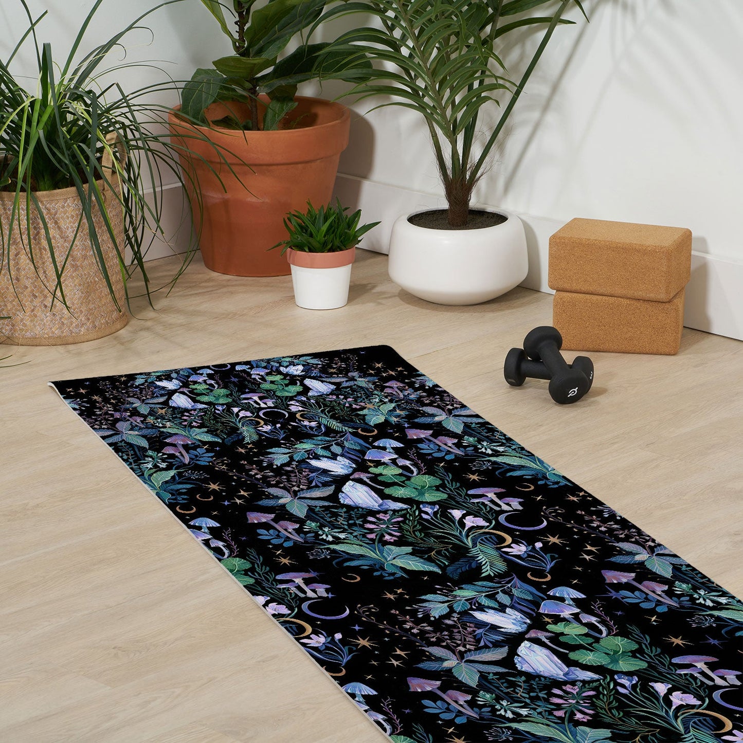Clara McAllister Crystal Mushrooms Yoga Mat