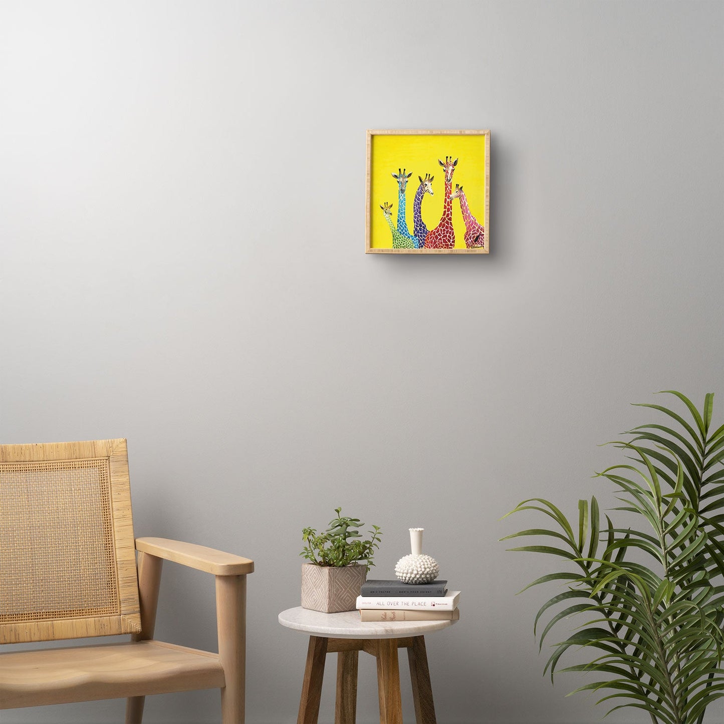 Clara Nilles Jellybean Giraffes Framed Wall Art