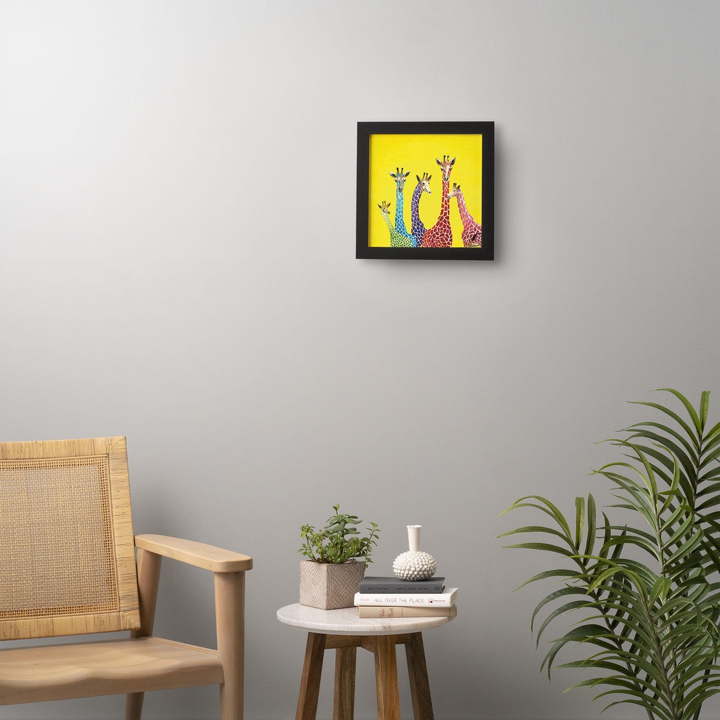 Clara Nilles Jellybean Giraffes Framed Wall Art
