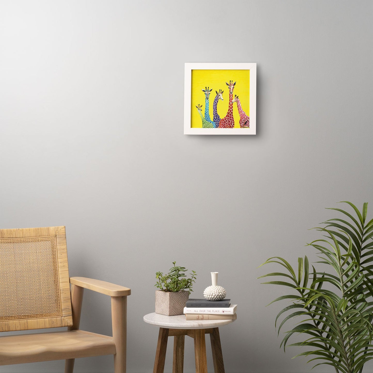 Clara Nilles Jellybean Giraffes Framed Wall Art