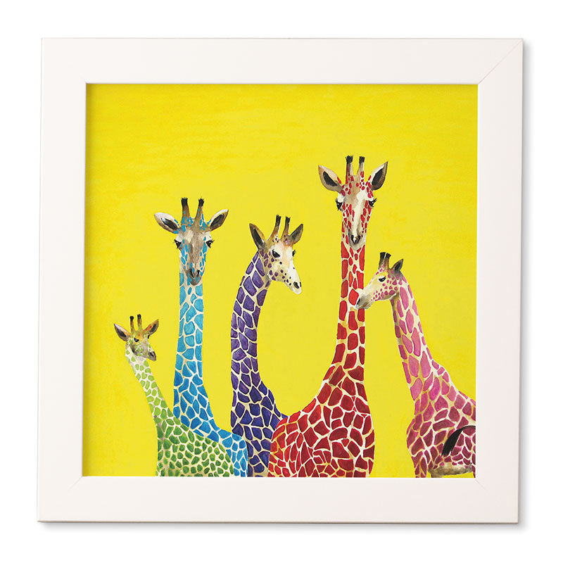 Clara Nilles Jellybean Giraffes Framed Wall Art