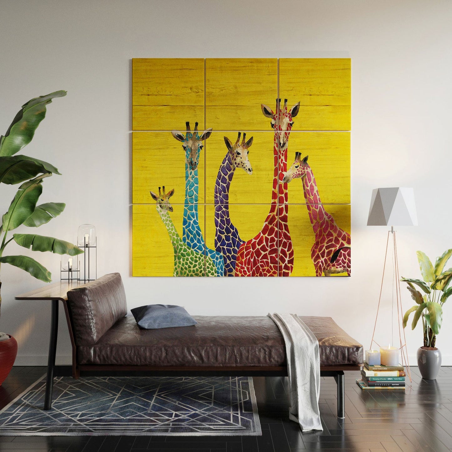 Clara Nilles Jellybean Giraffes Wood Wall Mural