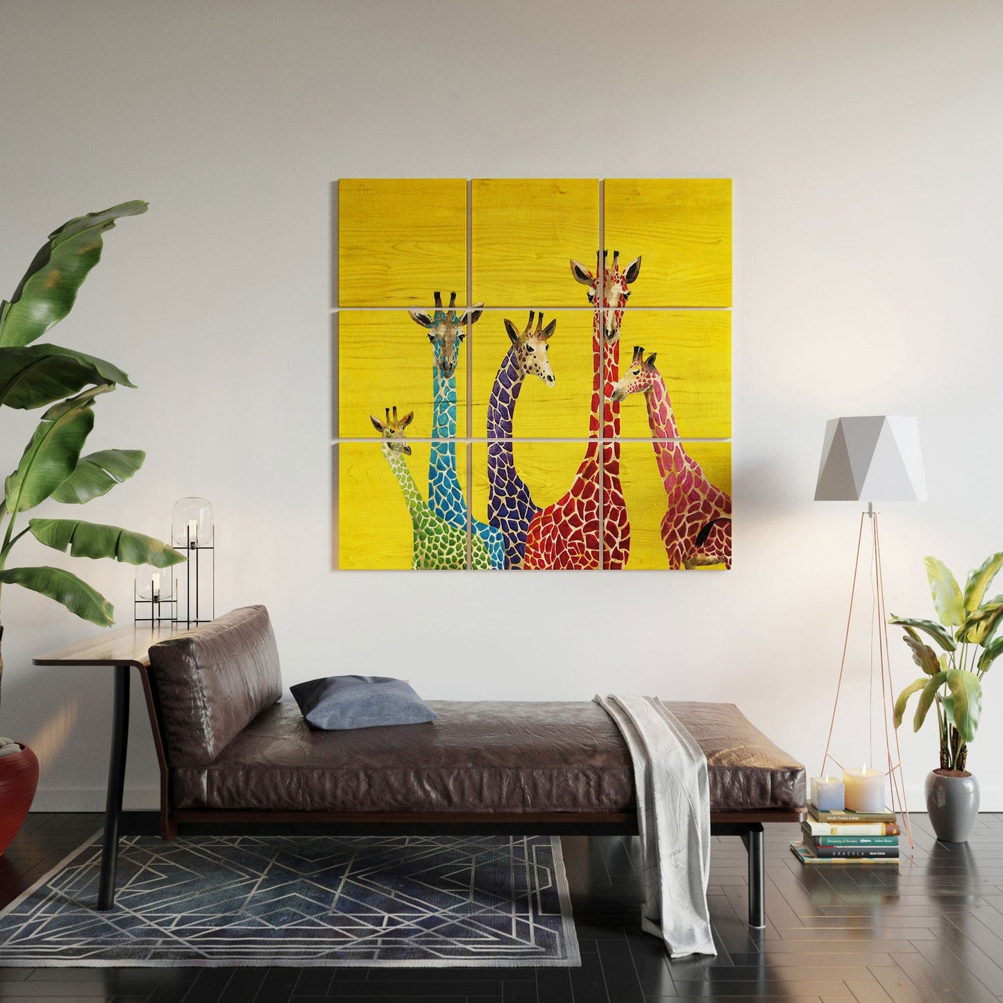 Clara Nilles Jellybean Giraffes Wood Wall Mural
