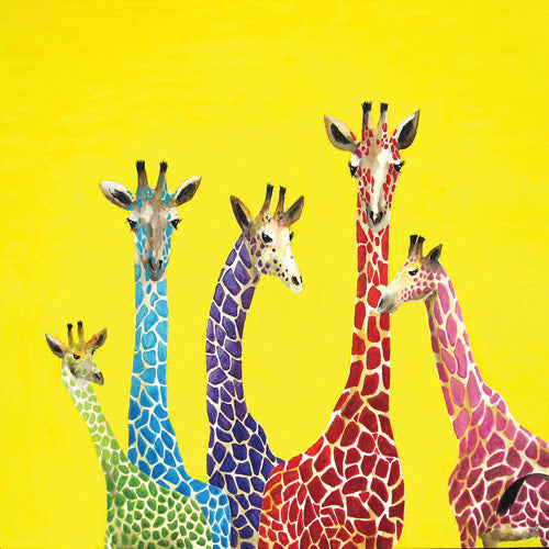 Clara Nilles Jellybean Giraffes Shower Curtain