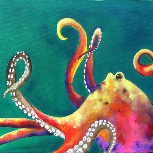 Clara Nilles Mardi Gras Octopus Shower Curtain