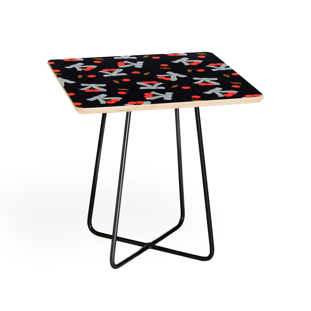 Jennifer Labre Cherries and Bows Side Table