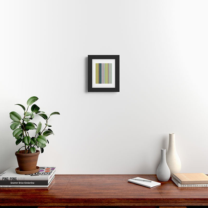 Marta Barragan Camarasa Colorful Stripe Delight Framed Art Print