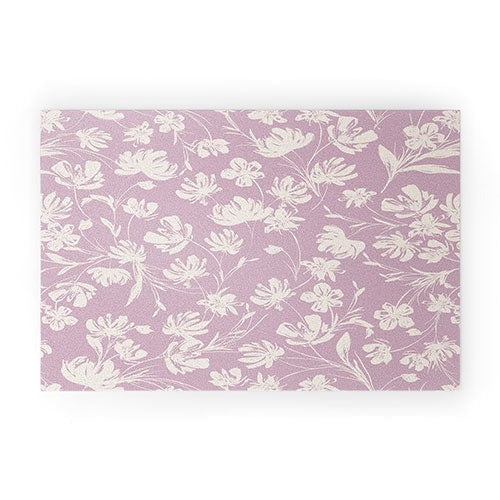 Gabriela Fuente Martine Lilac Welcome Mat