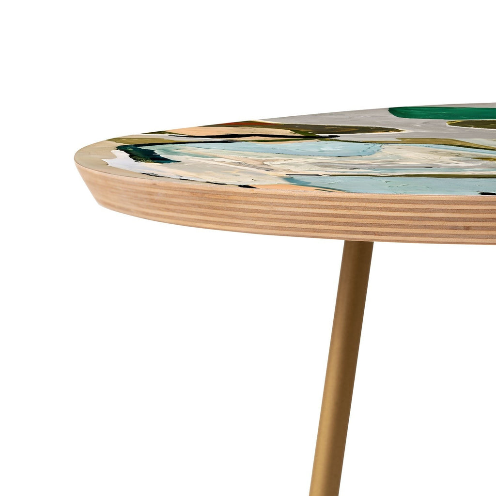 83 Oranges Side By Side Cowboy Edition Round Side Table