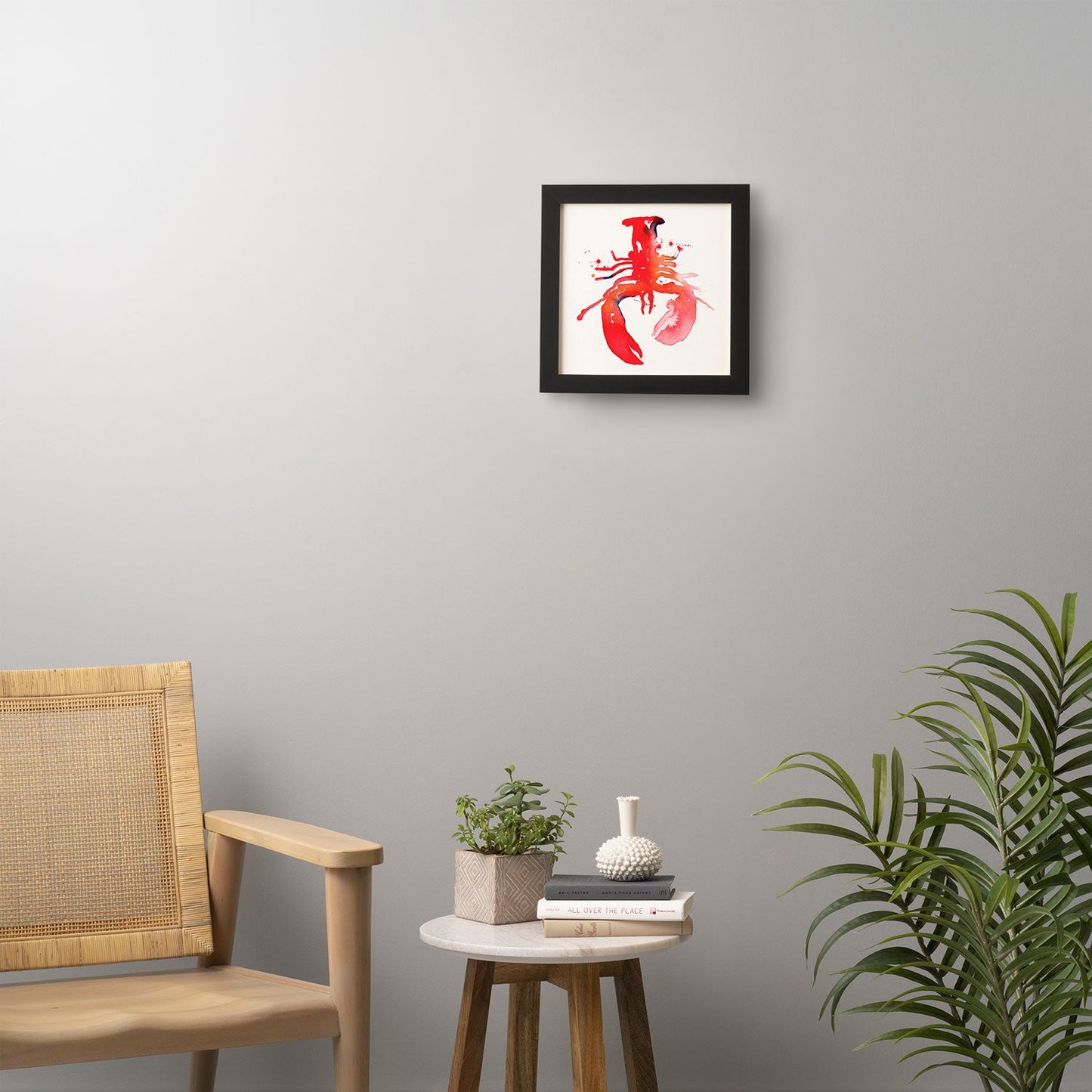 CMYKaren Lobster Framed Wall Art