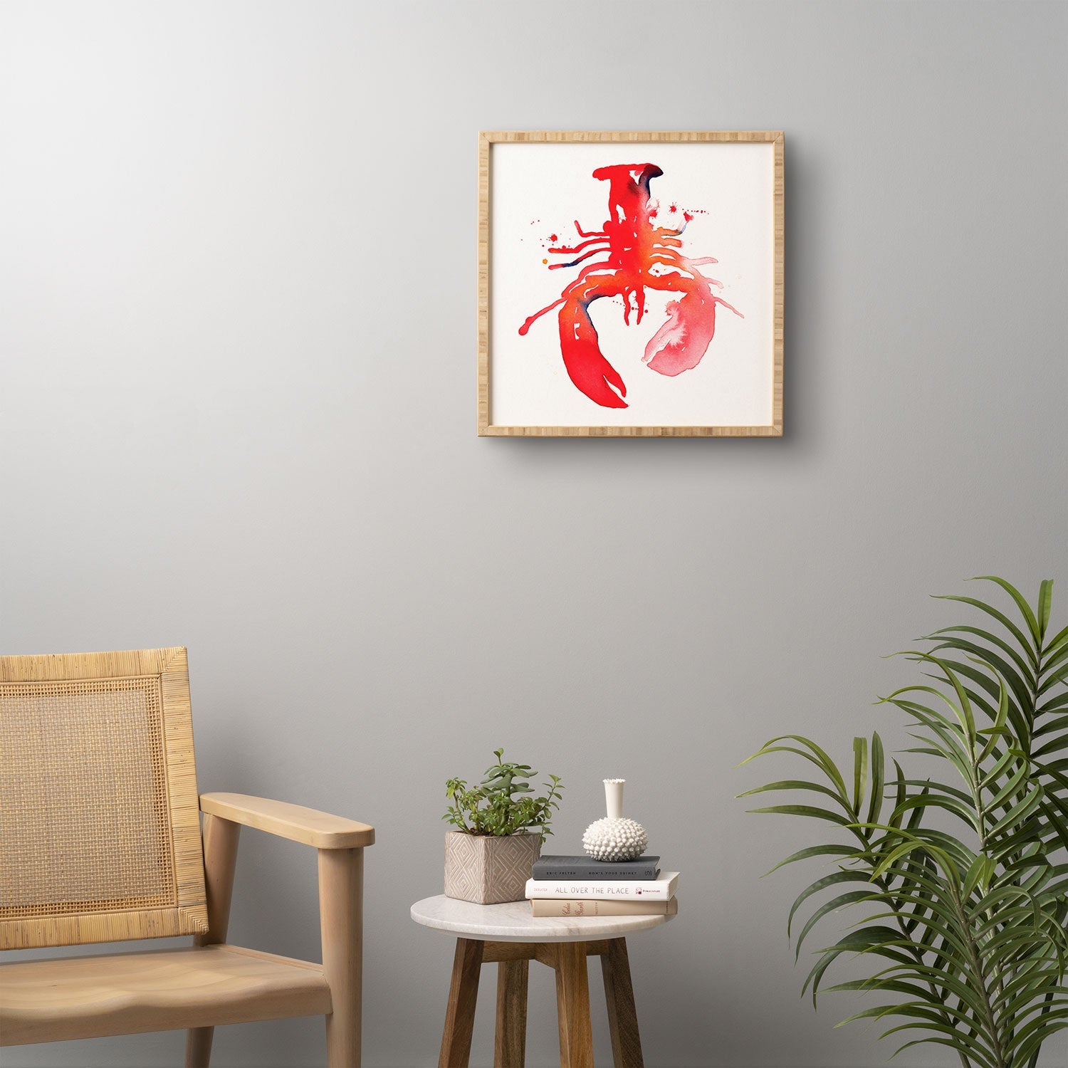 CMYKaren Lobster Framed Wall Art