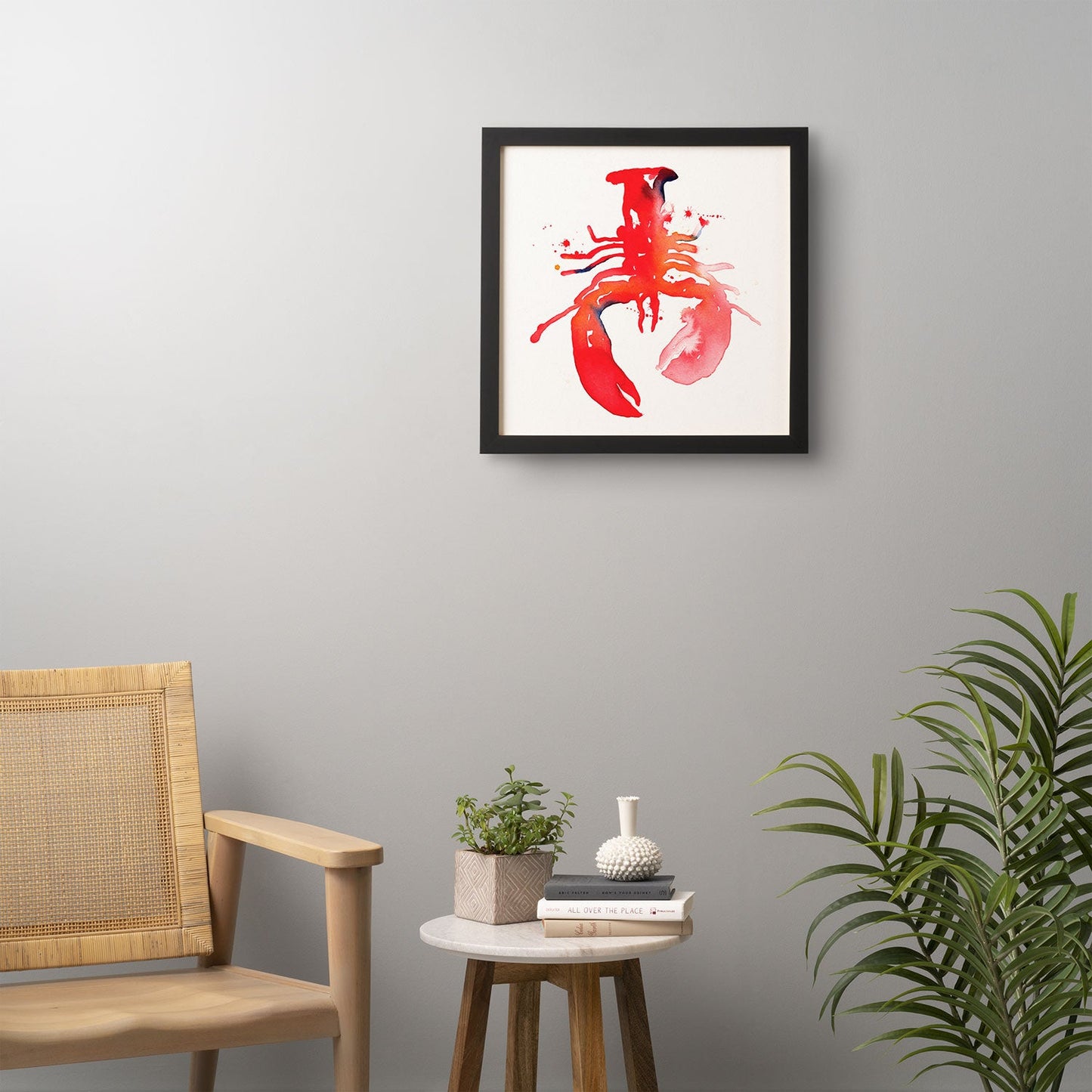 CMYKaren Lobster Framed Wall Art