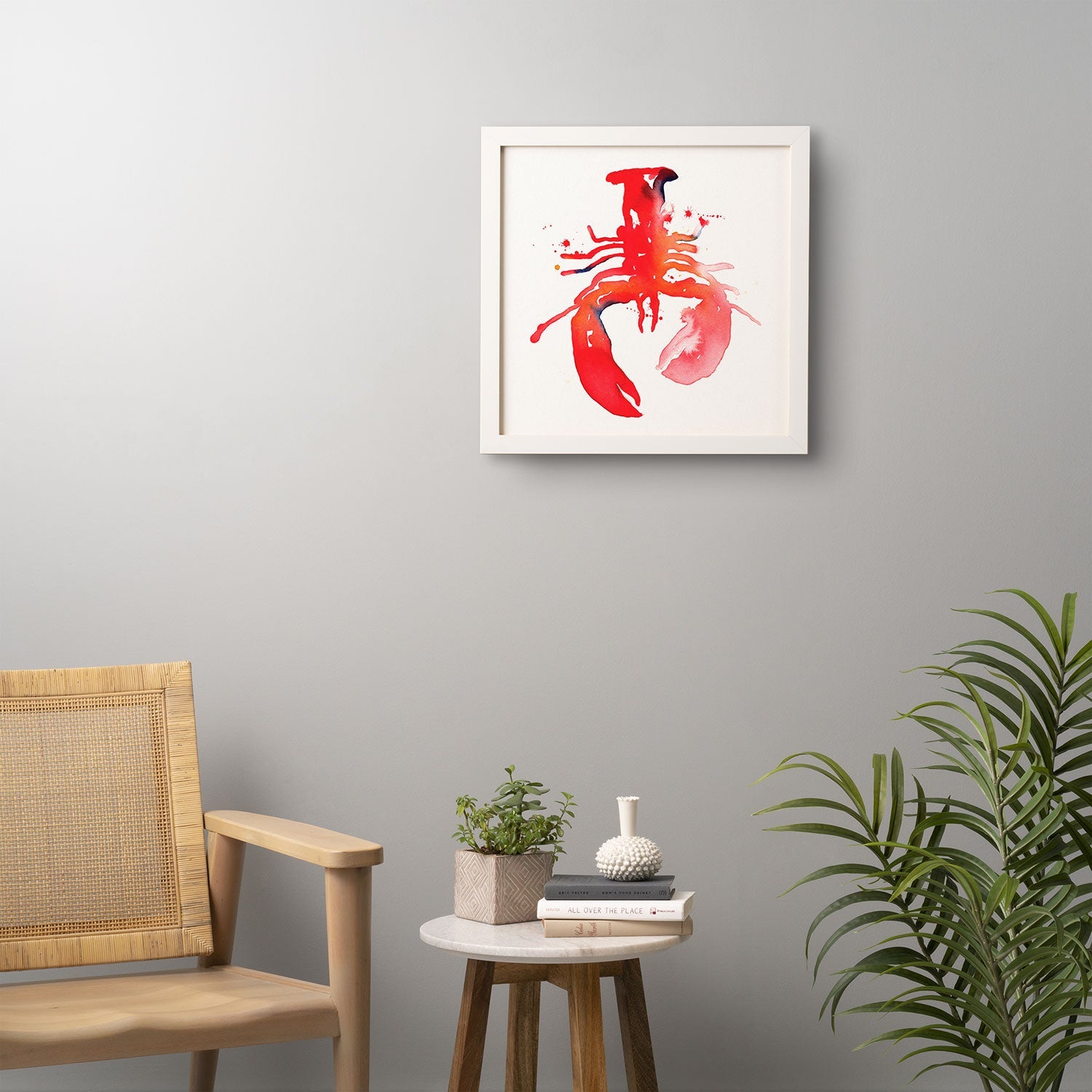 CMYKaren Lobster Framed Wall Art