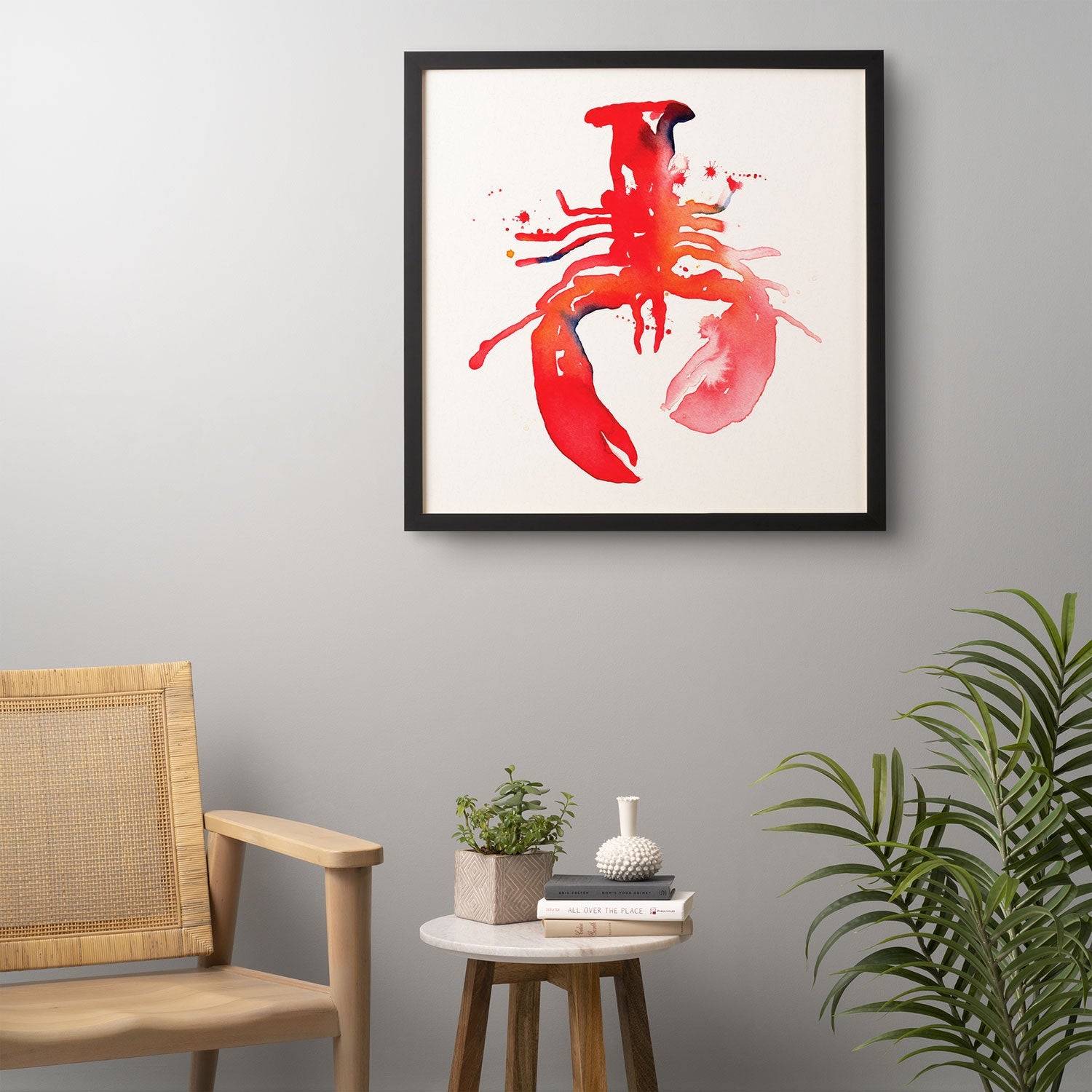 CMYKaren Lobster Framed Wall Art