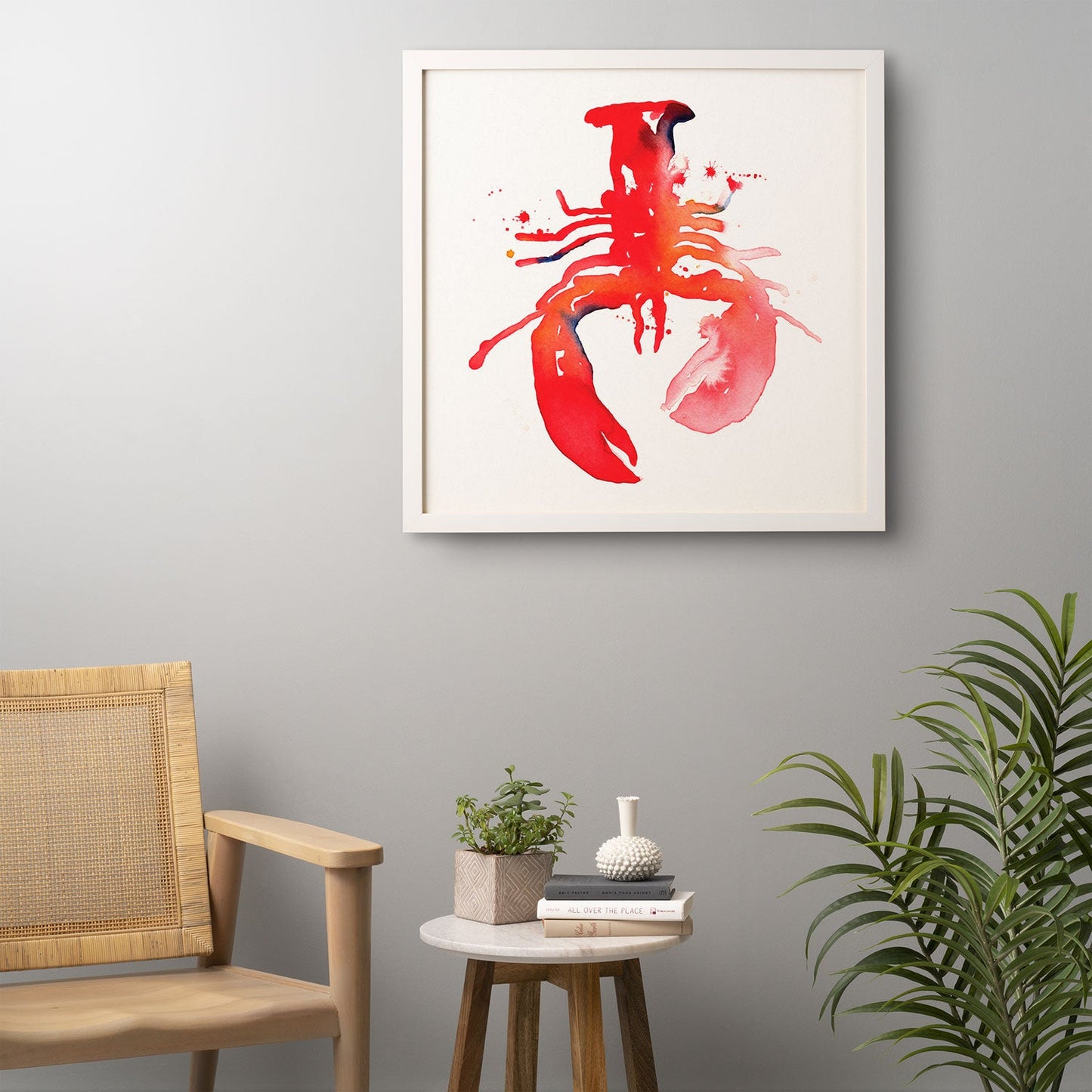CMYKaren Lobster Framed Wall Art