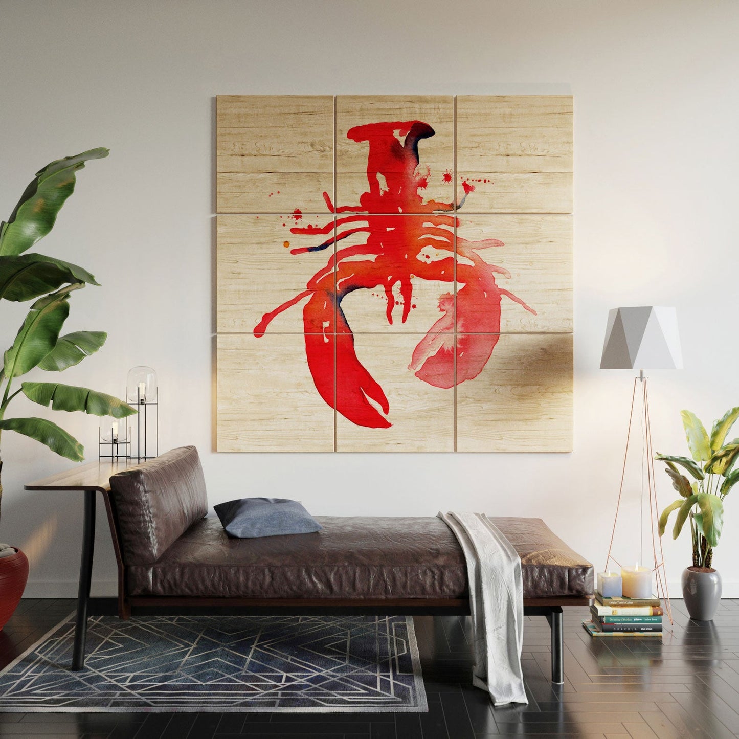 CMYKaren Lobster Wood Wall Mural