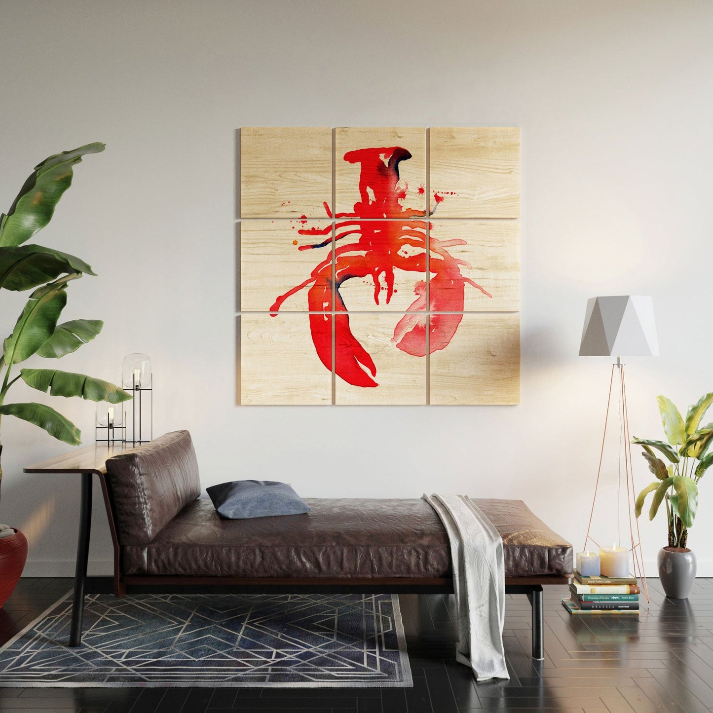 CMYKaren Lobster Wood Wall Mural