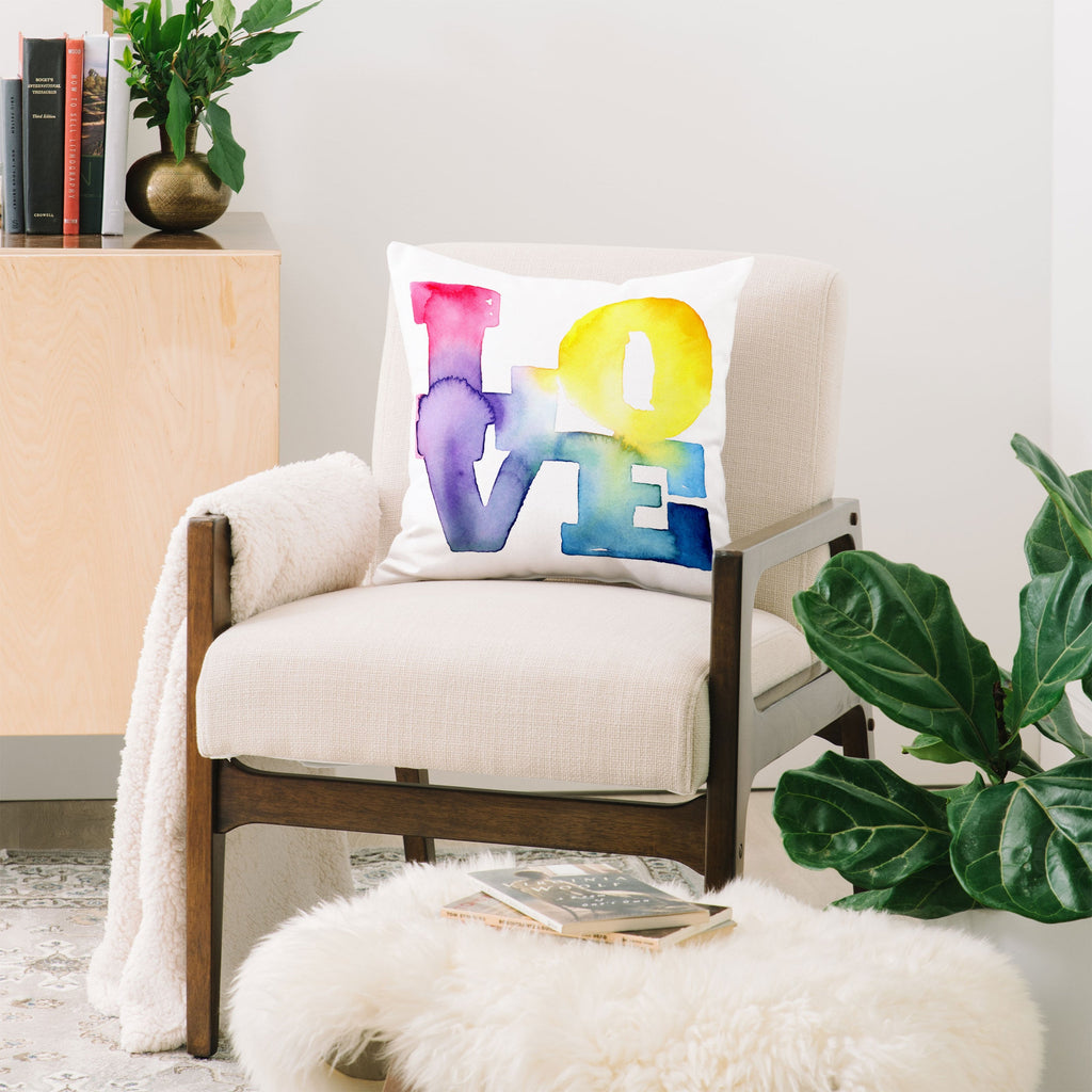 CMYKaren Love 4 Throw Pillow
