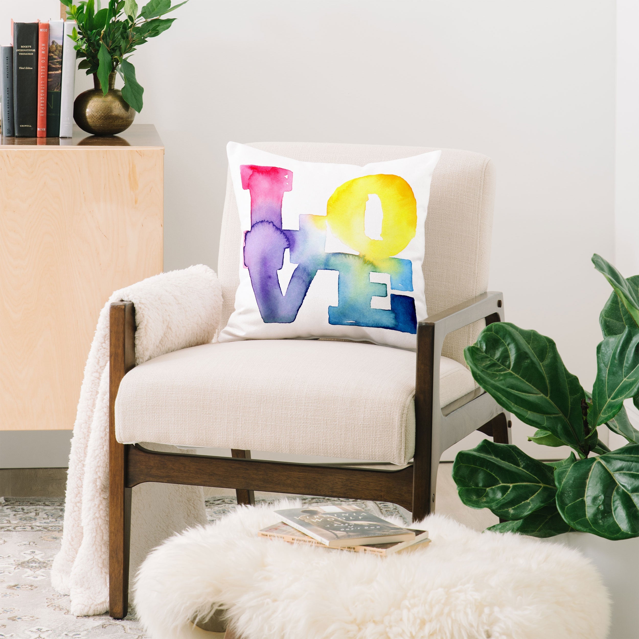 CMYKaren Love 4 Throw Pillow