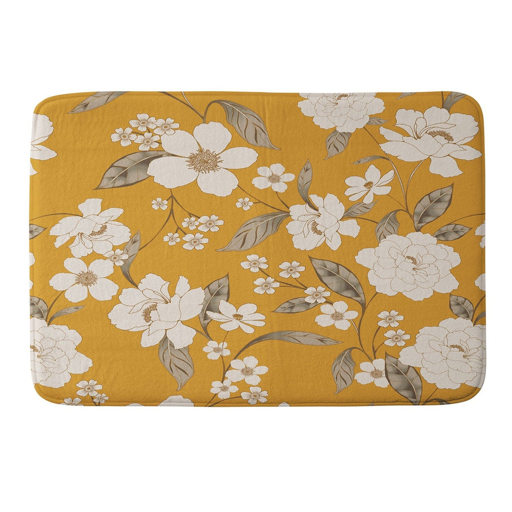 Gabriela Fuente Roberta Sunflower Memory Foam Bath Mat