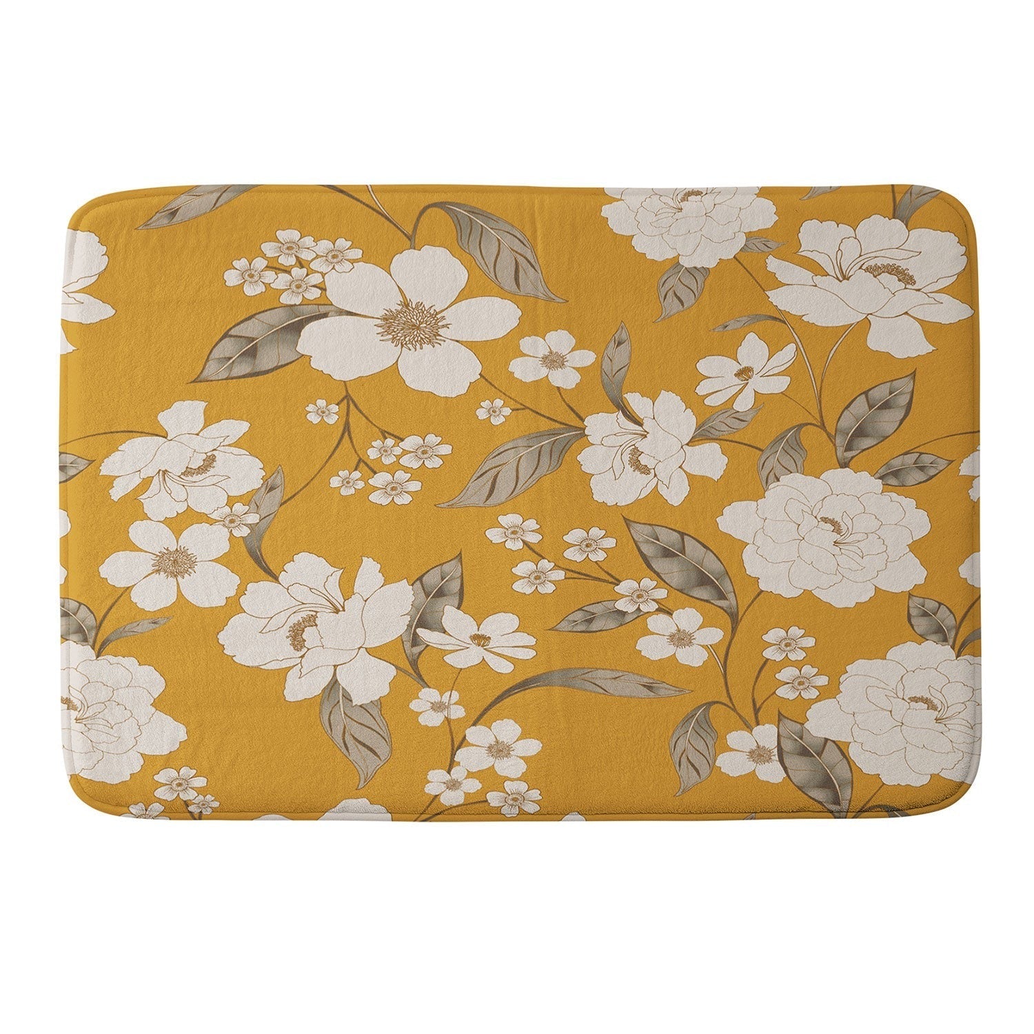 Gabriela Fuente Roberta Sunflower Memory Foam Bath Mat