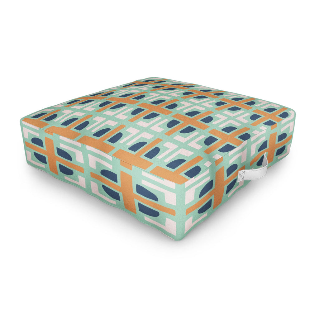 CoastL Studio Retro Tile I Outdoor Floor Cushion