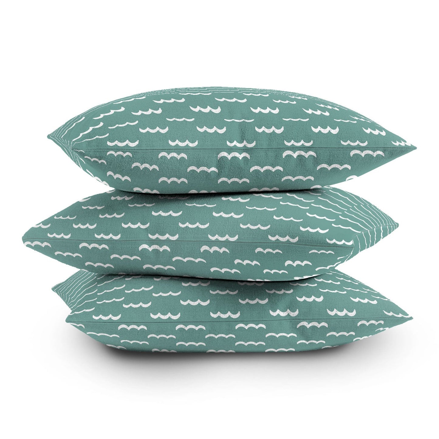 CoastL Studio Waves Press On Outdoor Throw Pillow