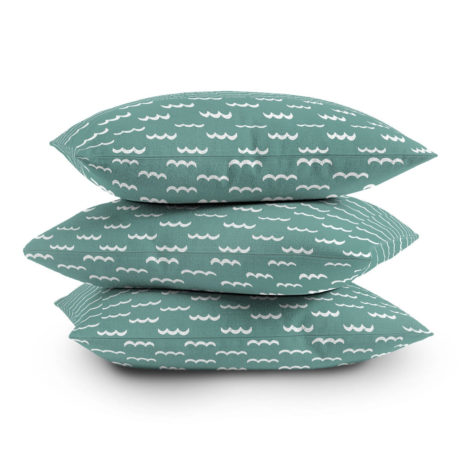 CoastL Studio Waves Press On Outdoor Throw Pillow