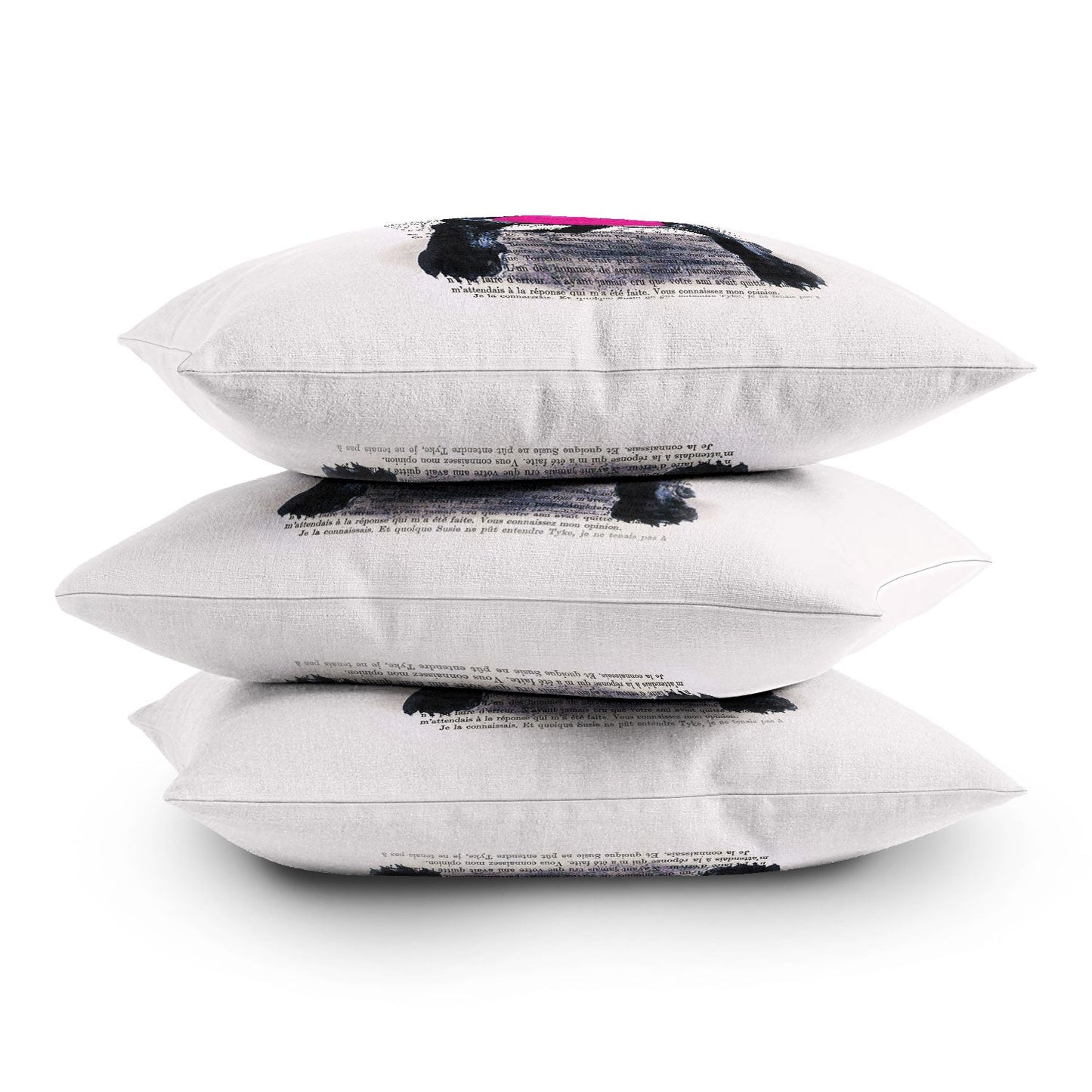 Coco de Paris Bulldog With Bubblegum 01 Throw Pillow