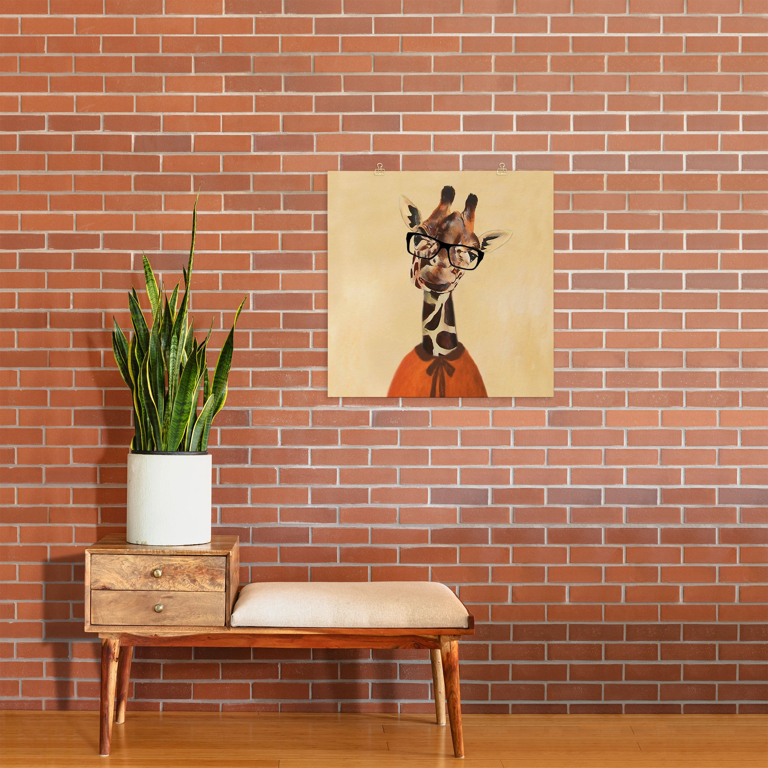 Coco de Paris Clever Giraffe Art Print