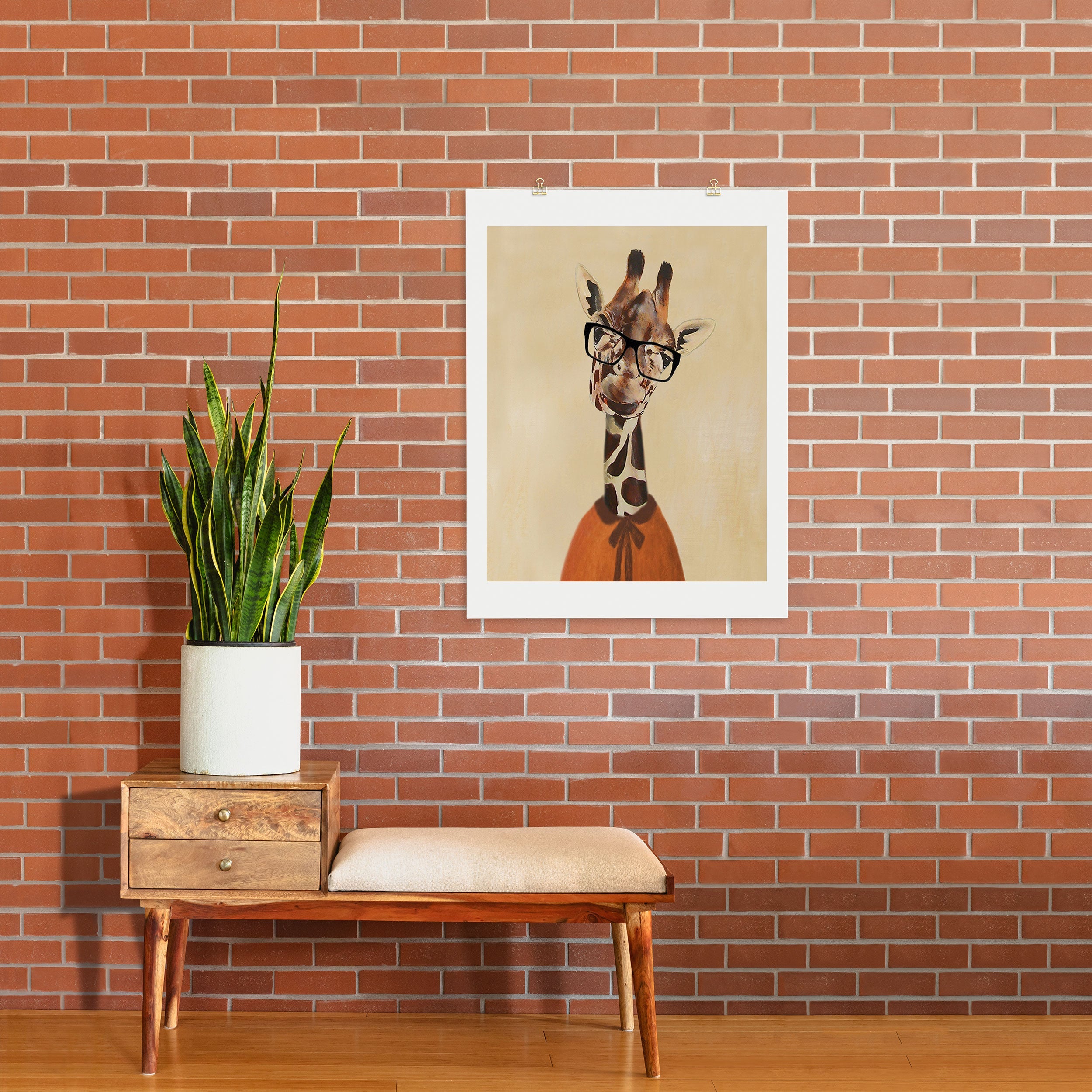 Coco de Paris Clever Giraffe Art Print