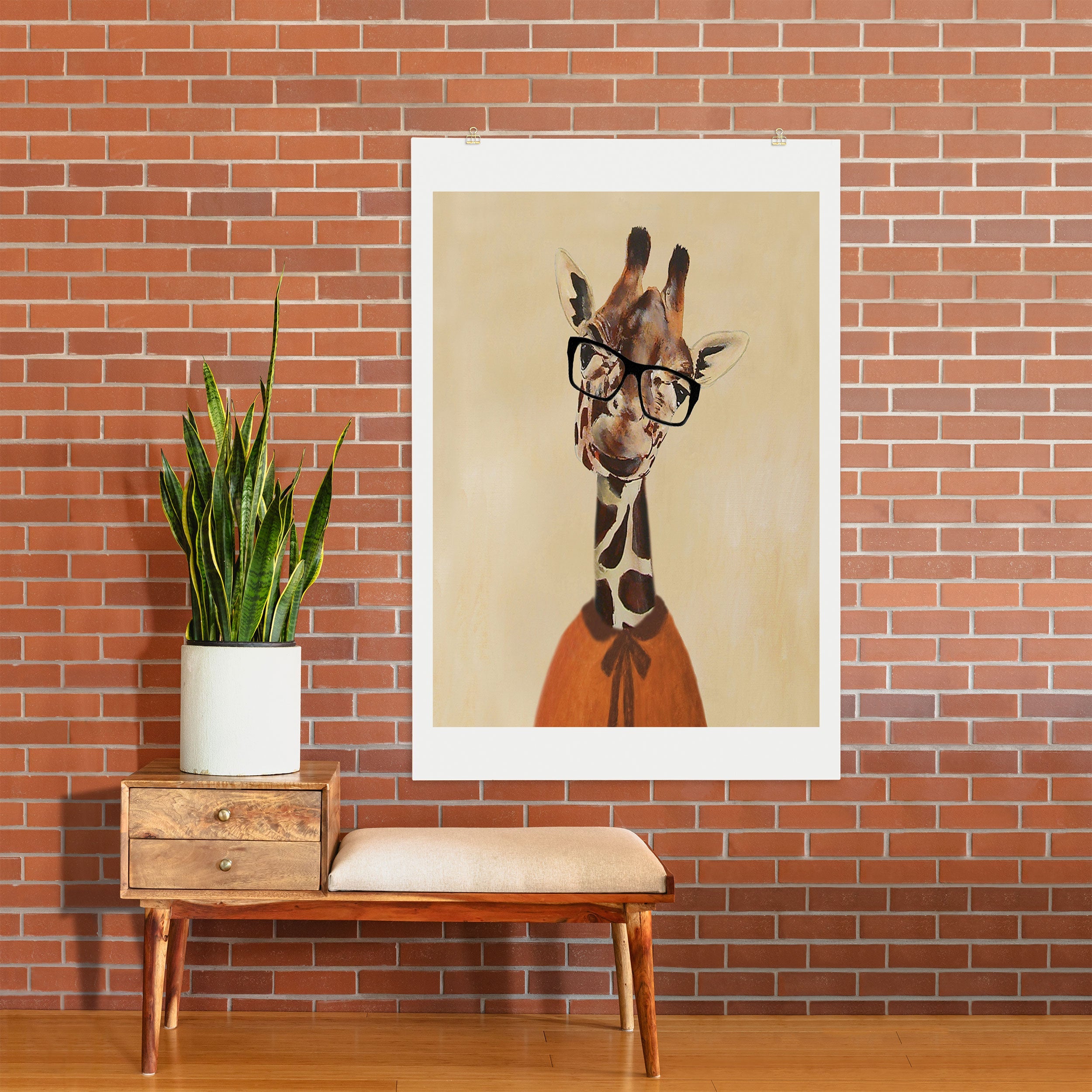 Coco de Paris Clever Giraffe Art Print