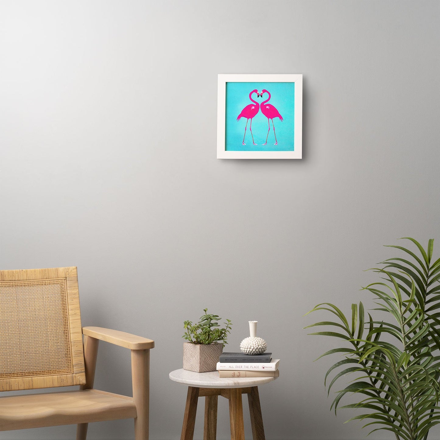 Coco de Paris Flamingo heart Framed Wall Art
