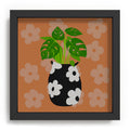 Coco de Paris Green plant retro style 1 Recessed Framing Square