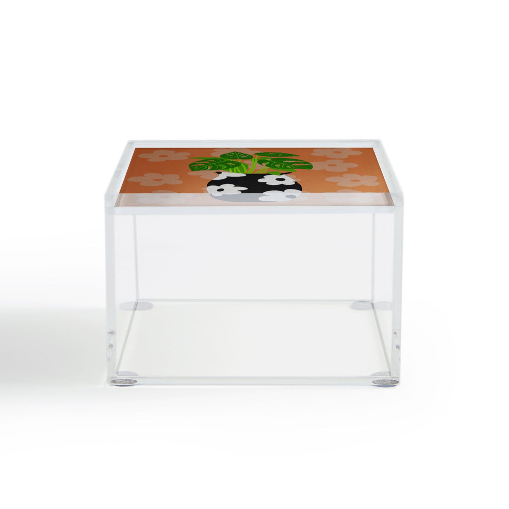 Coco de Paris Green plant retro style 1 Acrylic Box
