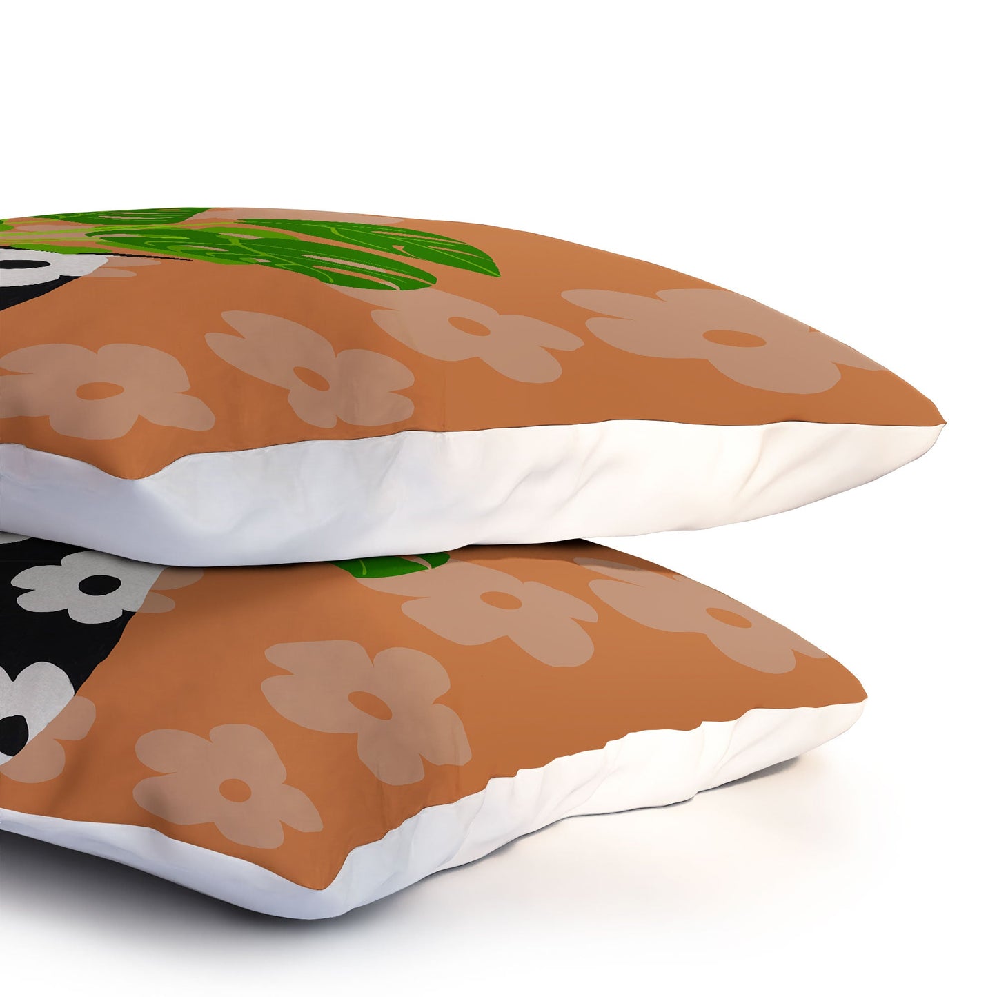Coco de Paris Green plant retro style 1 Pillow Shams