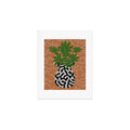 Coco de Paris Green plant retro style 2 Art Print