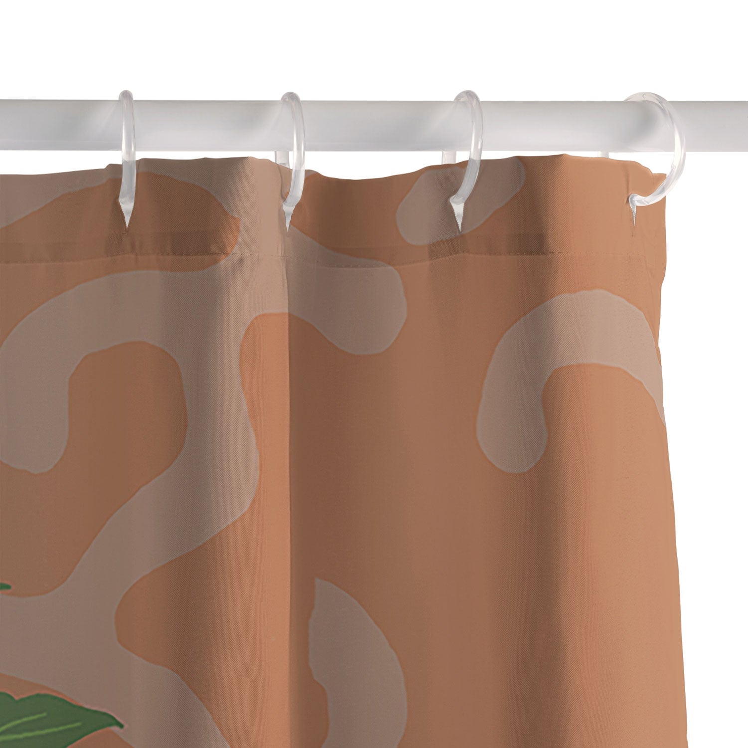 Coco de Paris Green plant retro style 2 Shower Curtain