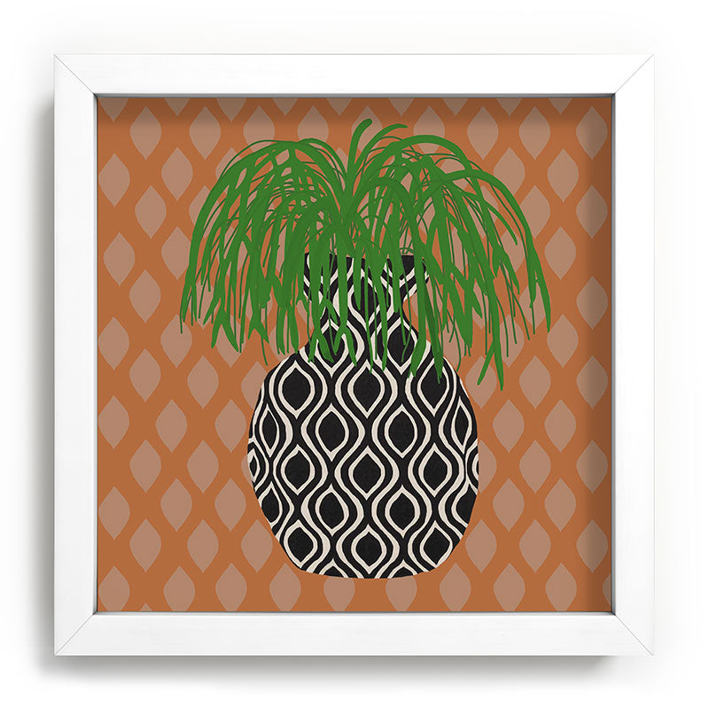 Coco de Paris Green plant retro style 3 Recessed Framing Square