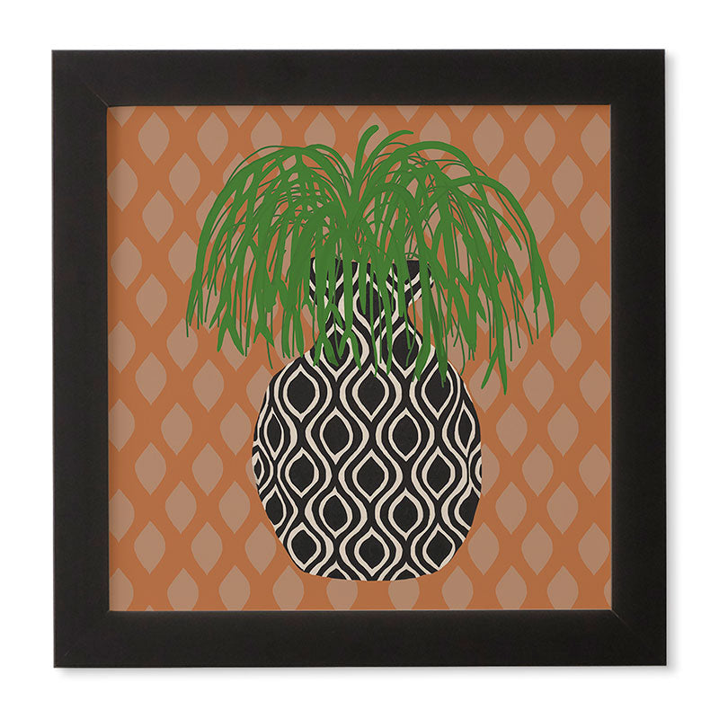 Coco de Paris Green plant retro style 3 Framed Wall Art
