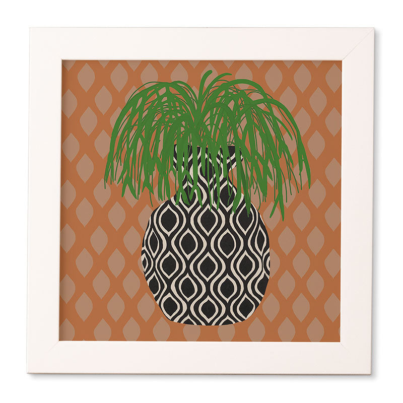 Coco de Paris Green plant retro style 3 Framed Wall Art